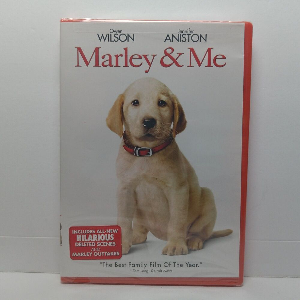 Marley & Me DVD 2008 Family Movie Dog Comedy Jennifer Aniston Owen Wilson NEW